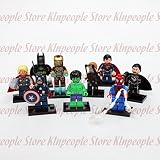 ロットの9ミニフィギュアSuper Heroes Series Building Toys Hulk Captain America Thor / Item # g839gj uy-w8ehf3152