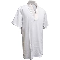 Amazon | [さらさ] Tシャツ半襦袢 選べる衿色 紳士用 綿 肌着 半袖 S 