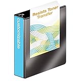 Wilson Jones 2 Inch 3 Ring Binder Heavy Duty D-Ring View Binder Extra Durable Hinge Black 1 Case 8 B
