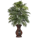Nearly Natural 6661 Areca Palm with Urn Decorative Silk Plant, Green [並行輸入品]
