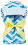 AM PM Kids! Tubby Mini Towels, Chevron with Yellow Ribbon by AM PM Kids!