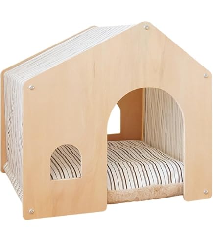 Amazon | WXQ木製ペットハウス、小型から大型の犬や猫に適しており