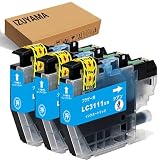 ブラザー(Brother)用 LC3111 LC3111C 互換インクカートリッジ【LC3111C シアン 3本セット】増量 純正品と併用可能『最新ICチップ搭載/残量表示/個包装』対応:DCP-J981N DCP-J587N DCP-J582N DCP-J987N-W DCP-J982N-W/B DCP-J978N-W/B DCP-J972N DCP-J973N-W/B DCP-J572N DCP-J577N MFC-J903N MFC-J893N MFC-J898N MFC-J998DN MFC-J998DWN MFC-J738DN MFC-J738DWN プリンター ISO14001/ISO9001認証工場