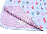 Penguin Blanket Multi Pink Organic Cotton by Penguin Organics
