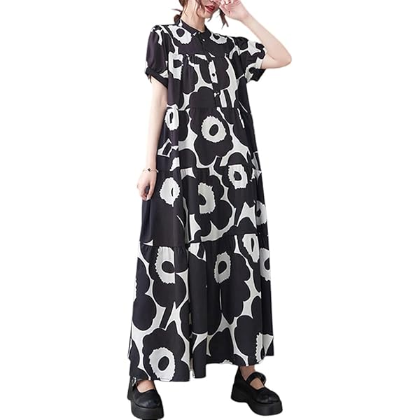 美品 marimekkoのEteva Unikkoバーズアイニットワンピース Amazon.co.jp: [マリメッコ] ワンピース Eteva Unikko ドレス