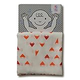 めんぷます田 赤ちゃんのガーゼバスタオル 母さんカッケー! 70×110cm 綿100% 日本製