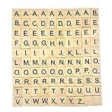 Lovoski 工芸　スクラブル　アルファベット　A－Z　積み木　ボード　おもちゃ　幼児教育　アクセサリー　100PCS