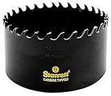 Starrett CT314 Steel High Performance Triple Chip Tungsten Carbide Tipped Hole Saw, Carbide Teeth, 3