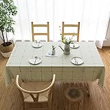 CHOZAN テーブルクロス コットンリネン材質 耐用 肌触り良い タッセルエッジ おしゃれ 汚れ防止 インテリア キッチン/ダイニング/リ