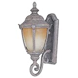 Maxim Lighting 86184LTET One Light Earth Tone Latte Glass Wall Lantern, Gray [並行輸入品]