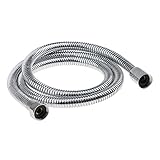 Kesoto シャワーホース　バスルーム　0.7-1.2m　ホース交換　ステンレス製　置換チューブ　5種選べ　 - 銀2　1.2m