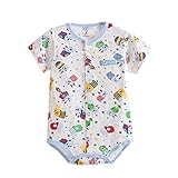 eshion Personalised新生児赤ちゃんかわいい動物ボディスーツロンパースPlaysuit カラー: ブルー