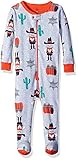 Petit Lem Baby Girls' Cowboy Footed Pajamas Sheriff/Star 12M [並行輸入品]