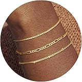 Picuzzy Silver Bracelet for Women, 14k Gold/Sterling Silver Bracelets for Women Dainty Bracelets for Women Trendy Waterproof 