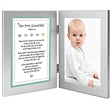 To Our First Grandchild With Love - Sweet Poem from Grandparents in Double Frame - Add Photo by Poet