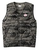 EVEN RIVER ライトファイバーダウンベスト 秋冬用 R-105 95 カモフラブラック LL