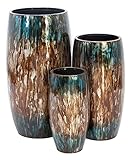 Deco 79 Metal Vase, 35 by 27 by 20-Inch [並行輸入品]