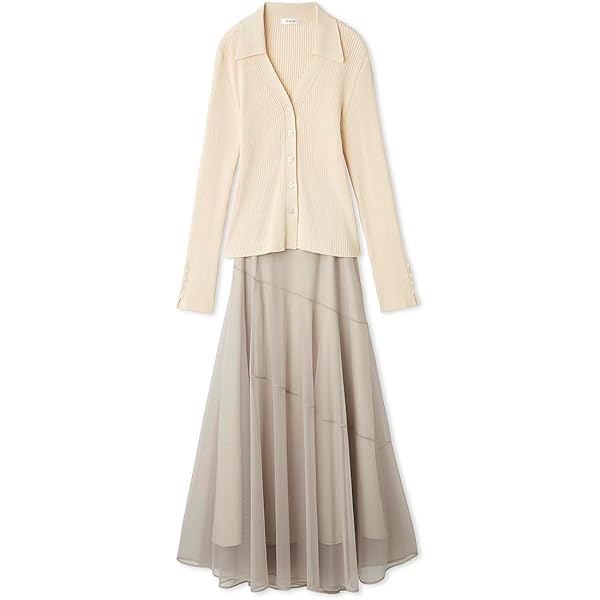 Amazon.co.jp: [フレイ アイディー] ベルトドッキングデザインニット