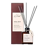 【迷ったらこれ！】&MUSK リードディフューザー 180ml アロマ ルームフレグランス フレグランス アロマディフューザー スティック おしゃれ シンプル ムスク ランドリー リラックス ホワイトムスク ギフトプレゼント 女性 (White Musk(ホワイトムスク))