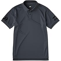 DAIWA　黒 ポロシャツ 半袖 ポケット付き DAIWA 黒 ポロシャツ 半袖 ポケット付き DAIWA 黒 ポロシャツ