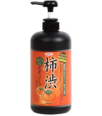Amazon | 【5袋セット】 薬用柿渋ボディソープ 詰替 ( 450mL )/ SOC