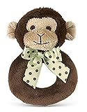 Bearington Baby Lil Giggles Monkey Ring Rattle by Bearington [並行輸入品]