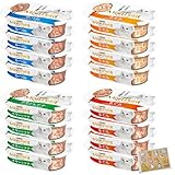 モンプチ プチリュクスカップ 成猫用 57g 4種 各4個セット（計16個） キャットフード YuZuNポケットティッシュ付き