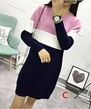 『Vision』マタニティウェア 服 ワンピース 春秋冬 マタニティ 授乳ワンピース 長袖　妊婦服 授乳口付き P031 (XL, C)