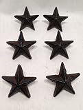 Cast Iron Star Pullsのセット6キャビネット家具ドア引き出しノブハンドルホームインテリア