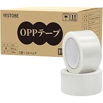 Amazon | OPPテープ 48mm×100M 透明 1ケース50巻 ロジマート (NO42