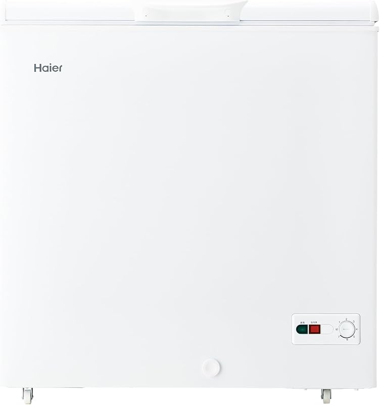 ハイアール(Haier) 冷凍庫 200L 幅82cm 上開き 急冷凍 直冷式 セカンド冷凍庫 キャスター付き LED庫内灯 省エネ 静音 ホワイト JF-HSC20A(W)