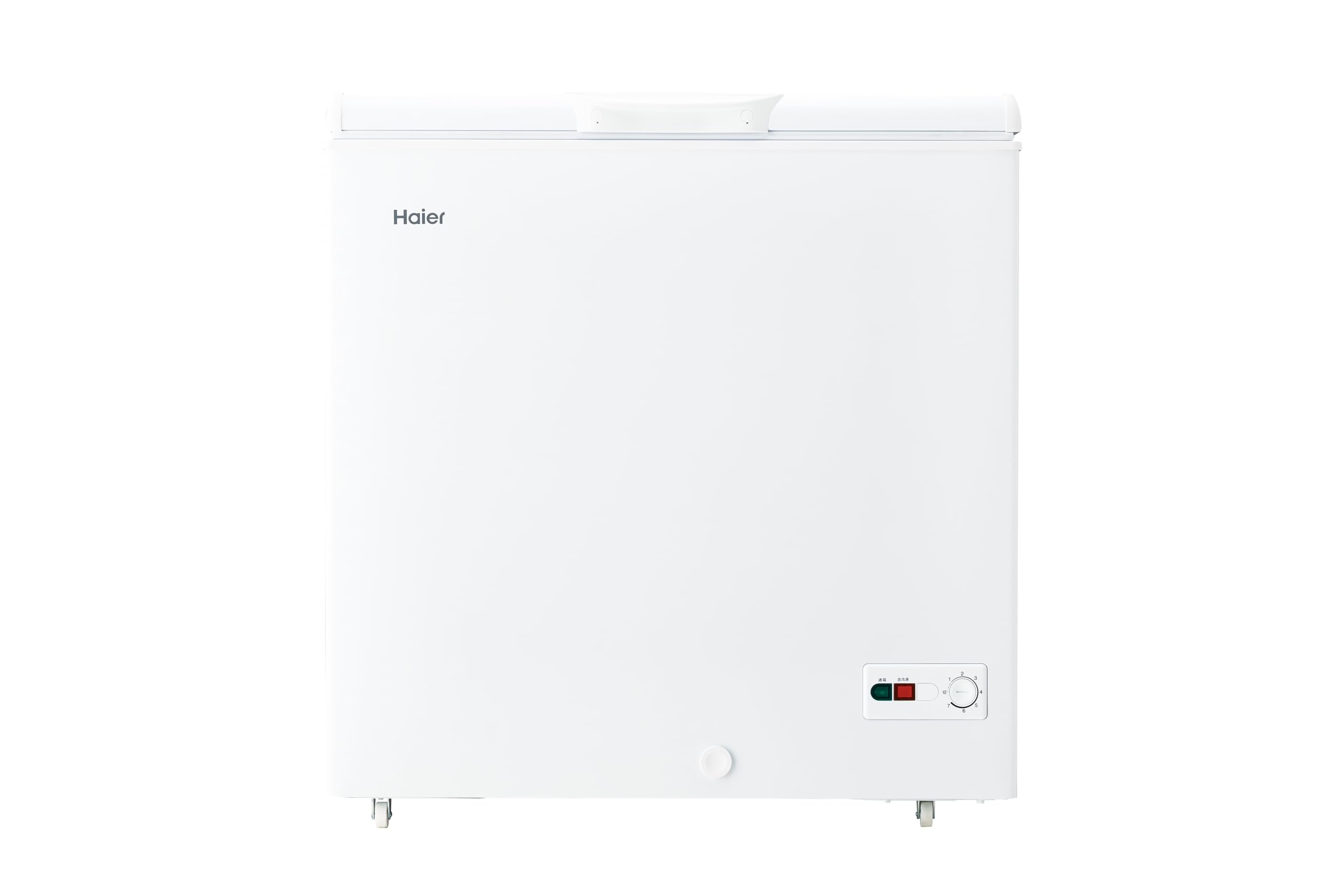 ハイアール(Haier) 冷凍庫 200L 幅82.0cm 上開き 急冷凍 直冷式 キャスター付き LED庫内灯 省エネ 静音 ホワイト JF-HSC20A(W)