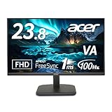 日本エイサー 【Amazon.co.jp 限定】Acer スタンダードモニター 23.8インチ VA 非光沢 フルHD 100Hz 1ms