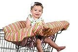 Pam Grace Creations Funky Stripe Grocery Cart Cover, Green, Pink, Peach by Pam Grace Creations [並行輸入