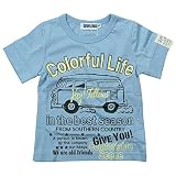 《初夏盛夏対応》 SUCRE(シュクル) バスプリント半袖Tシャツ 130cm/杢グレー NO.F-474195