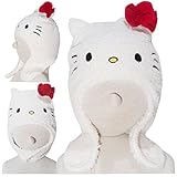 2016年 秋冬 HELLO KITTY ハローキティ なりきりニット帽子 キティ◇46-48cm