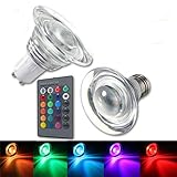 ILS - E27/GU10 4W Color Changeing RGB LED Magic Bulb Lamp Spotlightt Remote 85-265V