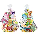 Sassy サッシー 名入れ刺繍 3段 おむつケーキ メリーズL ピンク 女の子 豪華アイテム9点付 出産祝い 歯固め ビタット Bitatto