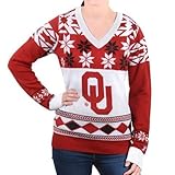 レディース公式NCAA " Bigロゴ」Vネックセーター M