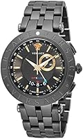 [ヴェルサーチ]VERSACE 腕時計 V-RACE GMT ALARM ブラック文字盤 29G60D009S060 メンズ 【並行輸入品】