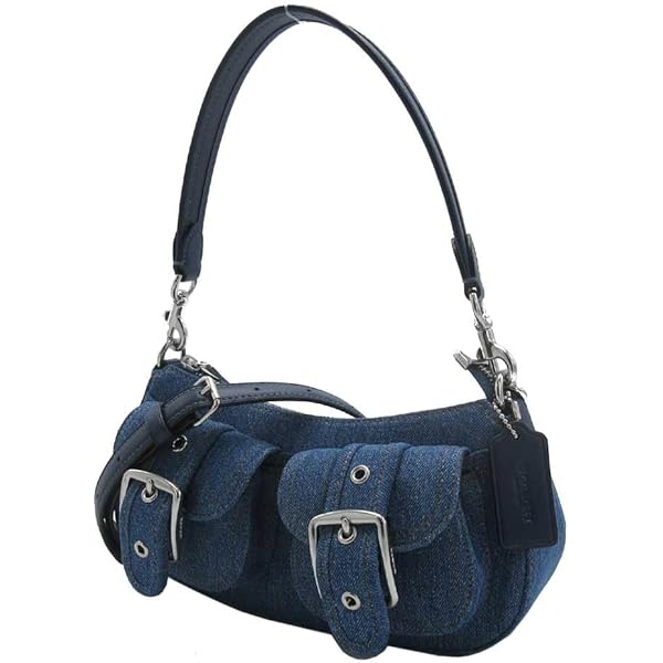 Amazon | [コーチ] 財布 カードケース デニム キルティング調 ターン