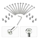 m6バレルBlotナットキットIncluding m6 X 4インチバレルBlots、m6 X 0.49インチバレルナットと1 xアレンキー、12セットの家具、Cots、ベッド、ベビーベッドと椅子