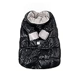 7AM Enfant Easy Cover Bunting Bag, Black, Large