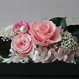 枯れないお花のサプライズフラワーボックス :ピンク 【 フラワーギフト　 誕生日プレゼント お見舞い 記念日 結婚祝い 彼女】