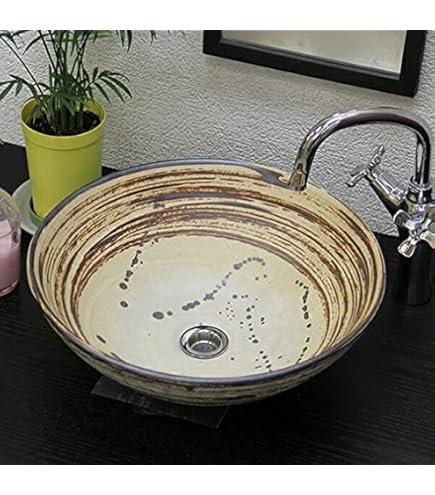 Amazon | 信楽焼 手洗い鉢【藍の色 洗面ボール tr-2259】洗面器 陶器 Amazon | 信楽焼 手洗い鉢【藍の色 洗面ボール tr-2259】洗面器 陶器
