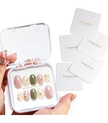 Amazon | ネイルチップ台紙 【 Natural 】 白 販売用 発送用