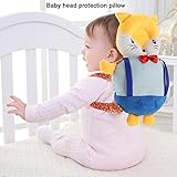 ベビーヘッド保護パッド 頭保護 クッション まくら ベビー 転倒防止 リュック 保護枕 ベビーヘッドプロテクター 柔らかい 歩く練習 事故を防止 出産お祝い 贈り物(イエローフォックス)