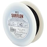 Surflon Size 2 - 30-Pound Break 1000-FeetCrimping Picture Wire Nylon Coated Stainless Steel, Black [