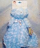Blankets and Beyond Blue Rosette Bear Nunu Baby Security Blanket by Blankets and Beyond