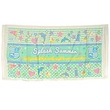 ガールズ|キッズ|水着[Pianissimo]ラップタオル巻きタオル|水泳|プール|スイミング|着替えタオル|バスタオル|マリン|イルカ柄|女の子 60x120 ミント